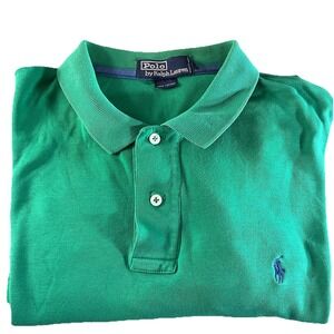 Polo by Ralph Lauren Classic Fit Short Sleeve Green Polo Shirt Menswear‎